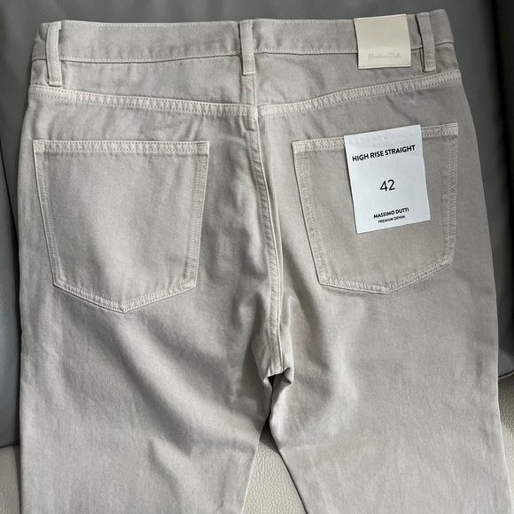 NWT - Massimo Dutti Women’s Premium High Rise Straight Jeans - Size 10 - Picture 5 of 9